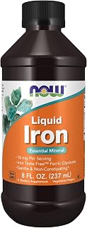 NOW Supplements, Iron Liquid 18 mg, Non-Constipating*, Essential Mineral, 8-Ounce