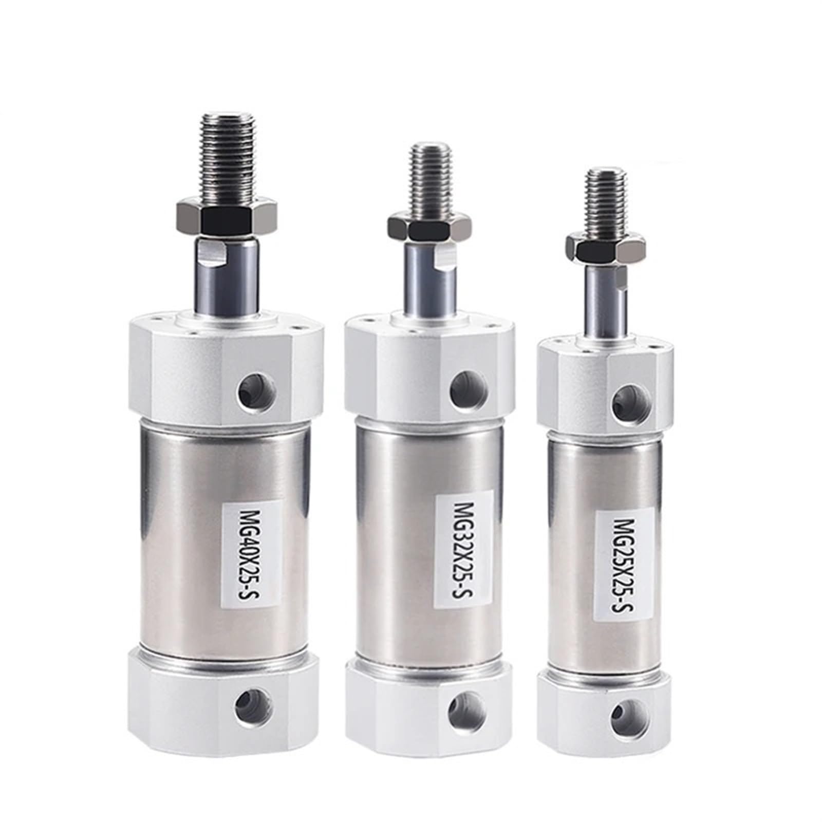 Vérin pneumatique 150mm stroke double effet en acier inoxydable avec alésage 20 mm pour robotique