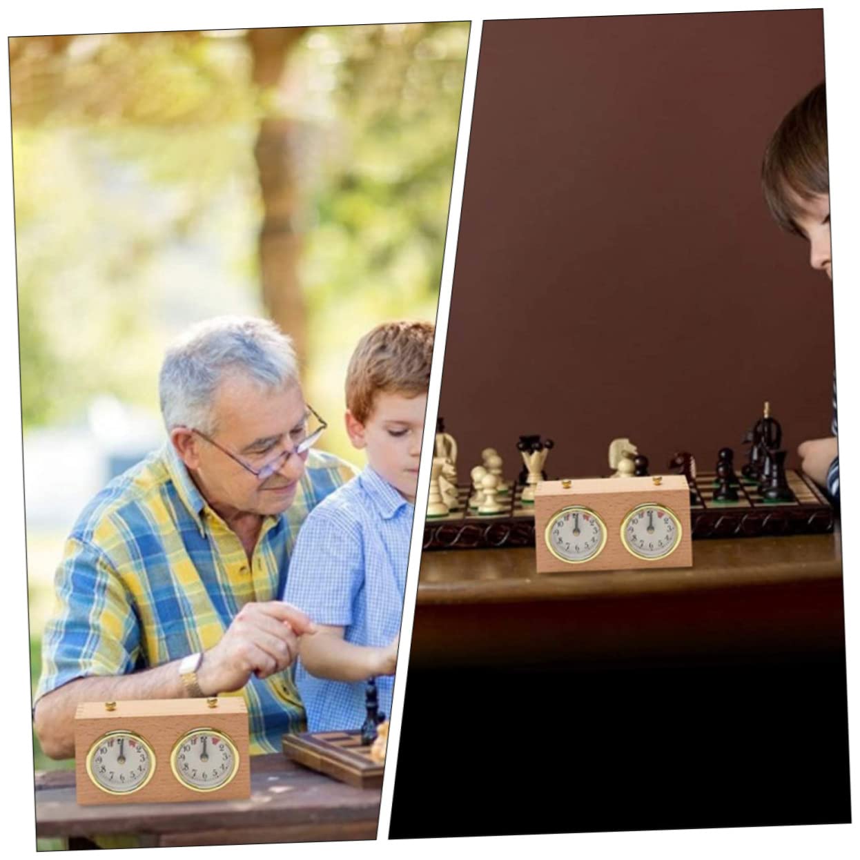BESTonZON 1pezzi Meccanico Per Portatile Timer Per Giochi Da Tavolo Compatibile Per Scacchi e Altri Giochi Struttura Compatta e Facile Da Usare Materiale Resistente e