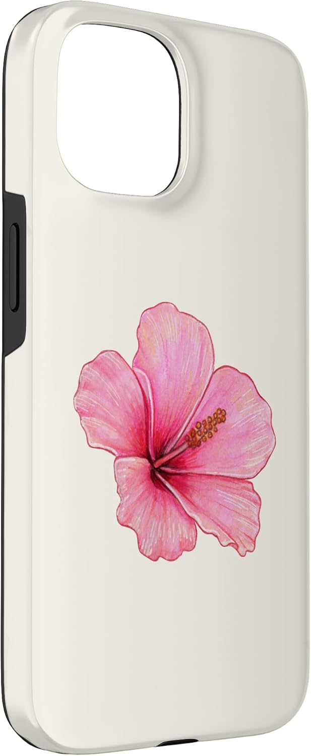 Pink Hawaiian flower summer flower Case for iPhone 15