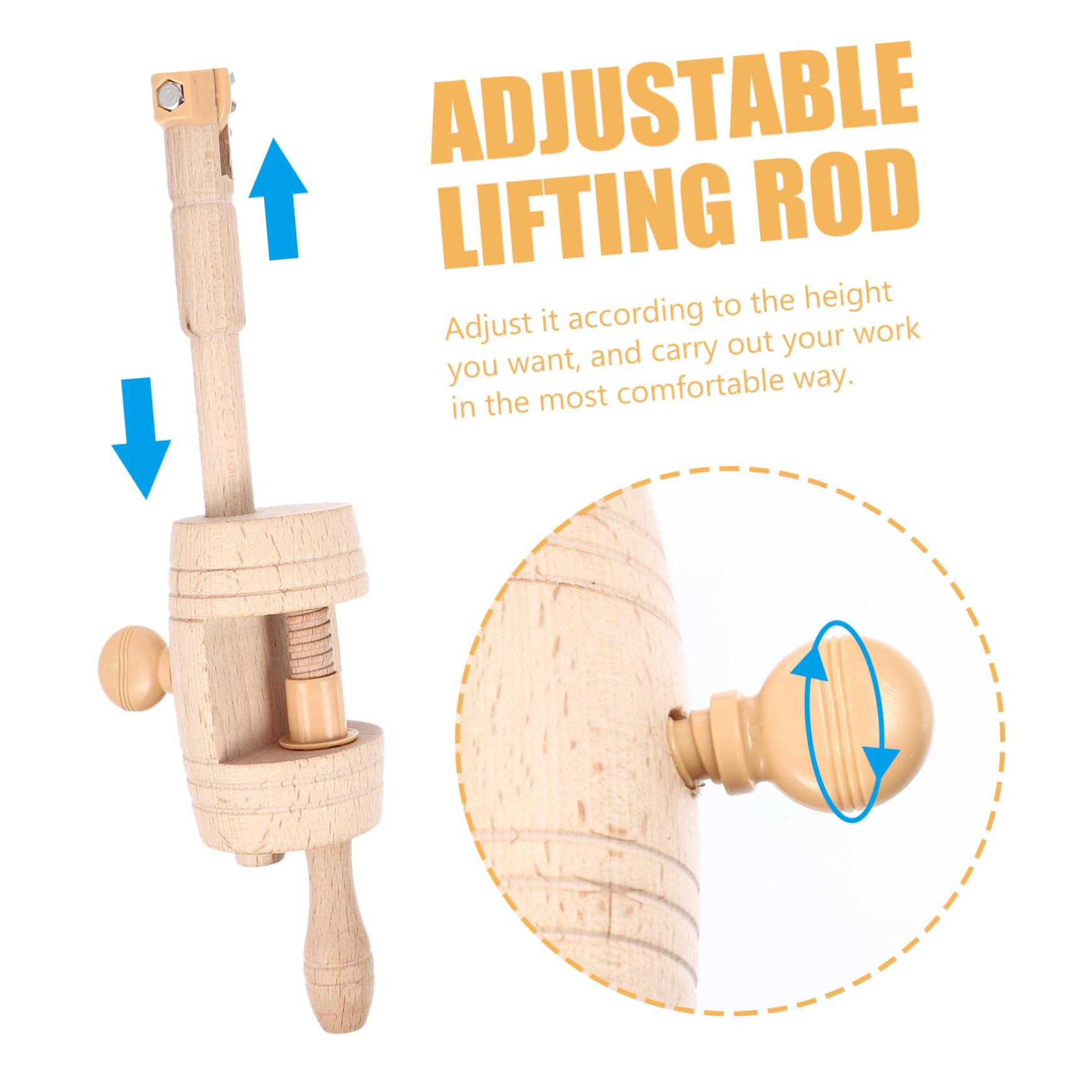 Gogogmee Embroidery Stand Wooden Rack Hoop Frame Holder Stable Stitching Surface