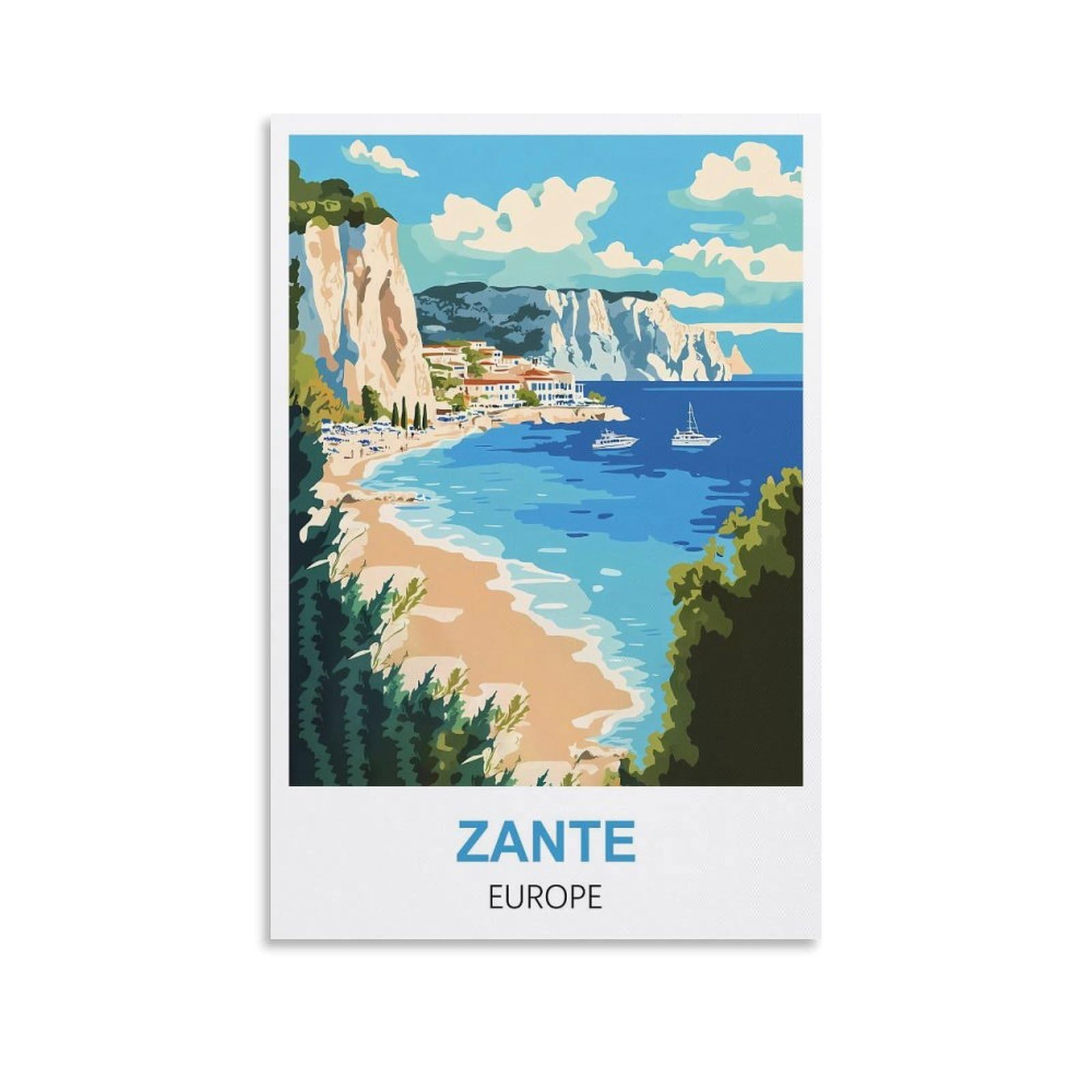 EZMLFA 5D Diamond Painting Kits,Zante Europe Diamond Art Kits Adults, Create Your Own Diamond Painting Full Drill Gifts for Home Decor 40x50cm