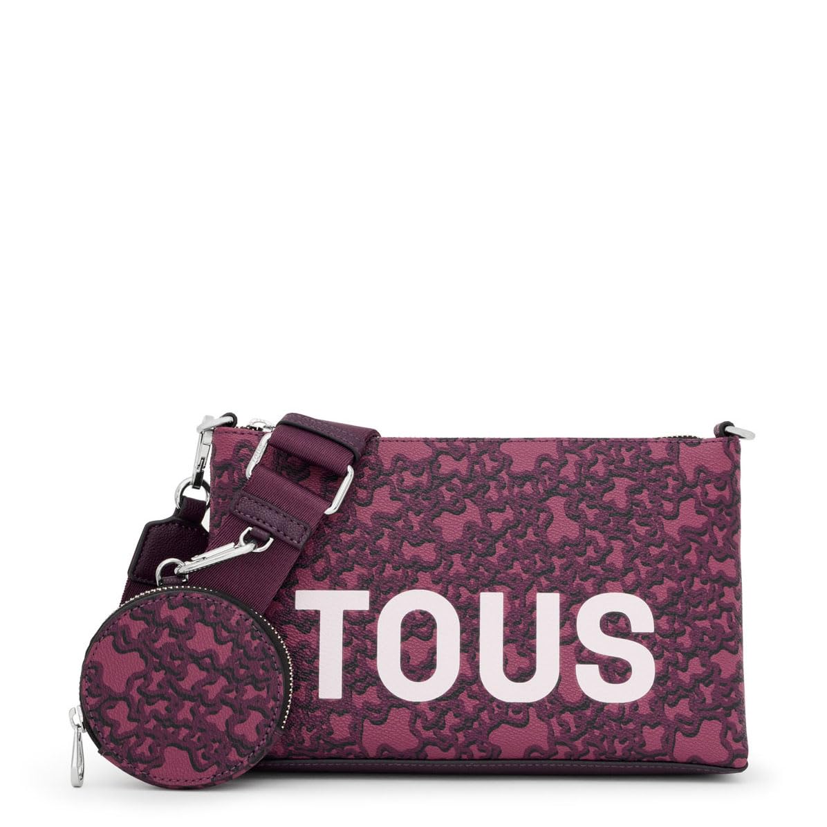 TOUS Bandolera Flat burdeos 395910254-400, para Mujer