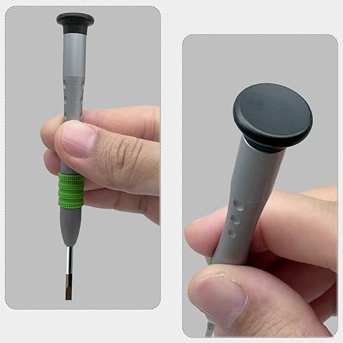 Miniatura 5 de Destornillador de cabeza plana de 0.118 in, destornillador ranurado de precisión -0.118 in, hoja plana de acero de alta aleación S2, punta