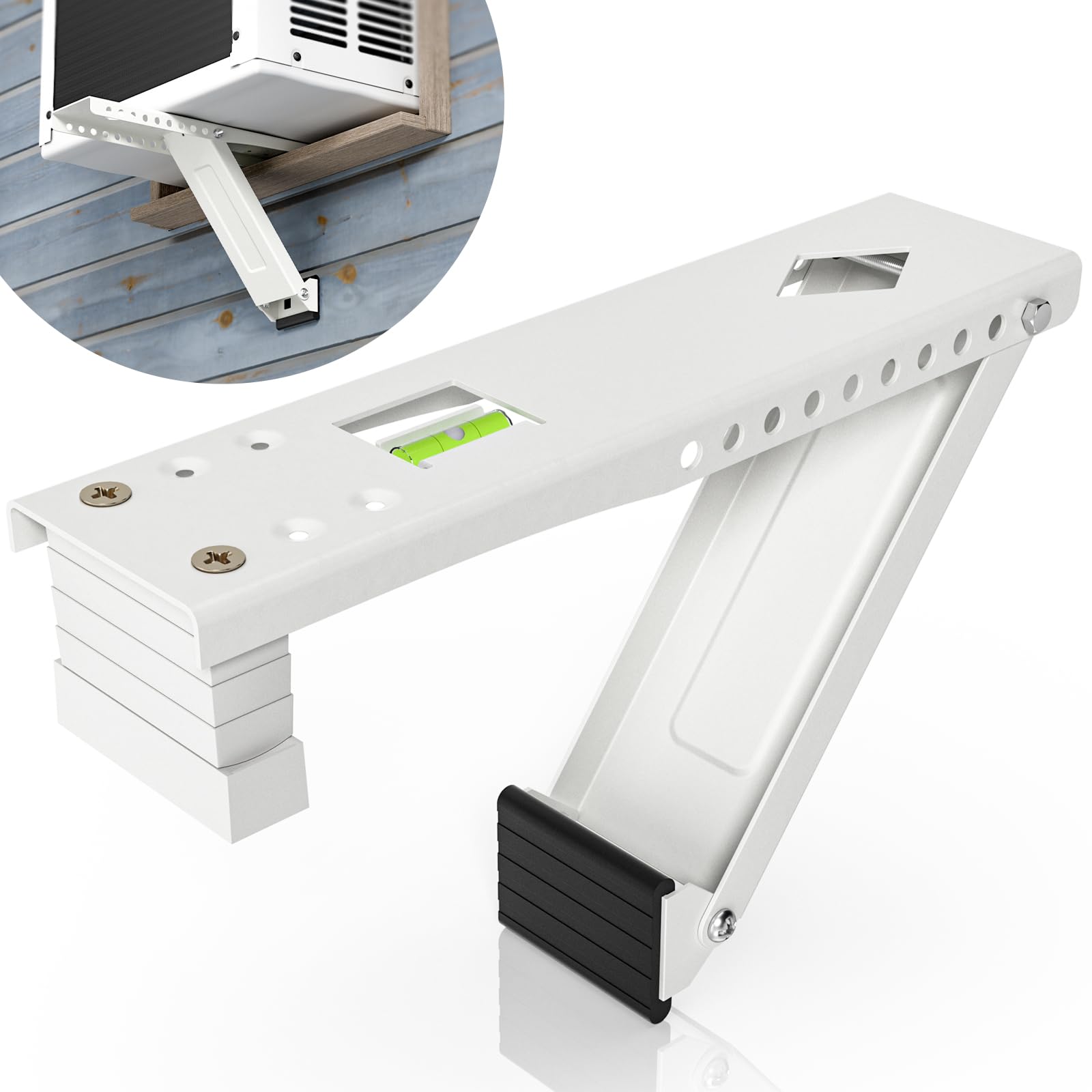 HOXHA Window Air Conditioner Bracket, Universal Window Air Conditioner Support Bracket, Window AC Mount, Air Conditioner Holder for Hung Window, Support Up to 85 lbs