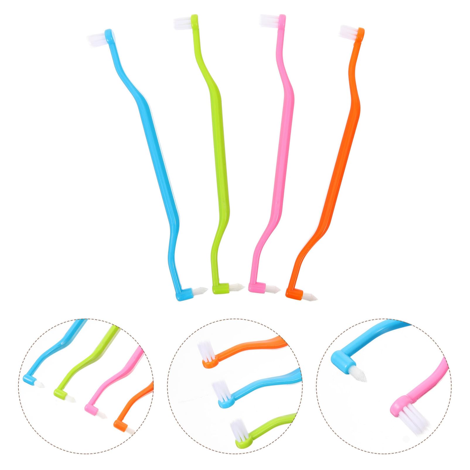 Beaupretty 20 Pièces Brosse À Dents À Double Tête Brosses À Dents Portables Manuel Interspace Accessoire Pour La Maison Brosses À Dents Coniques De Voyage Interdentaires À Double Tête
