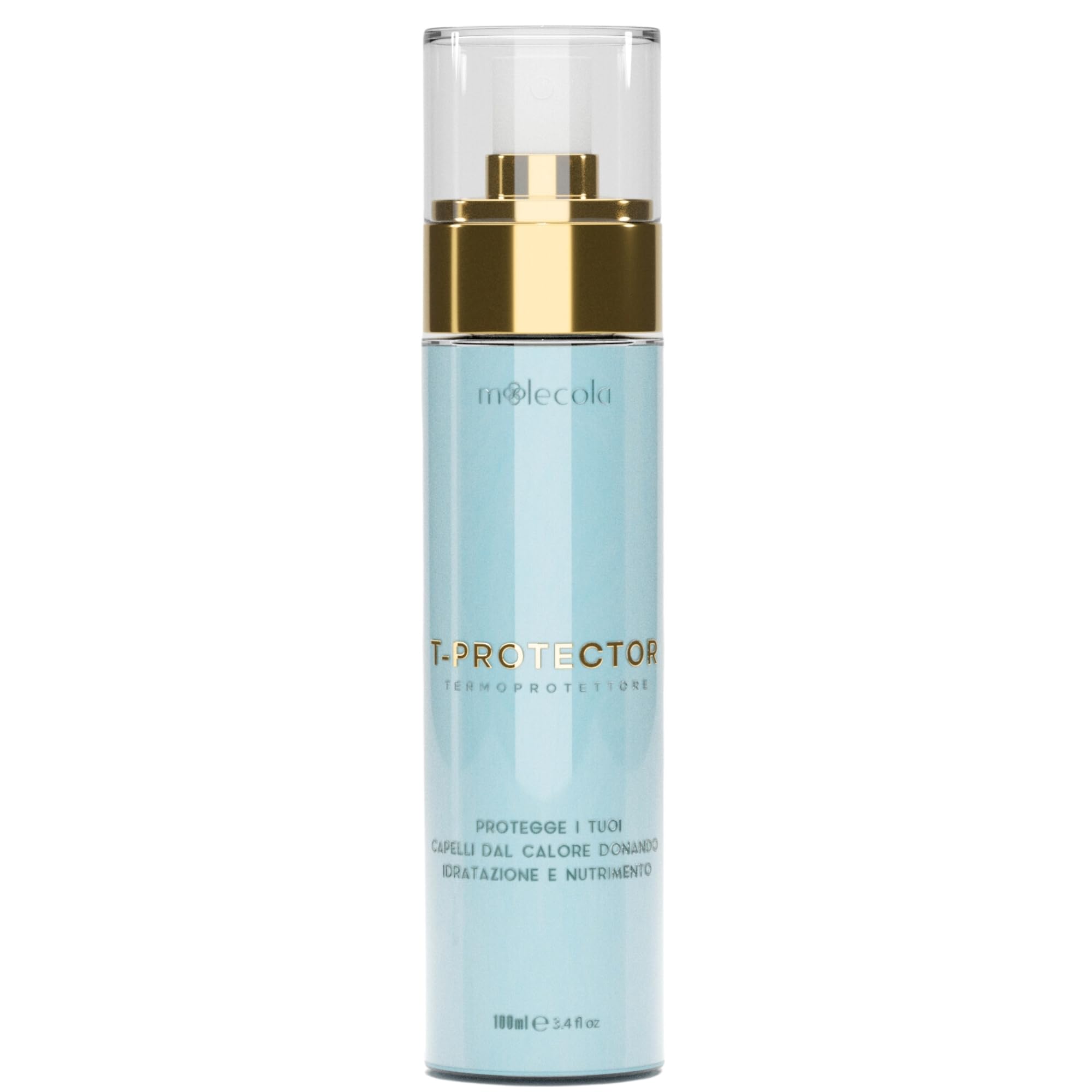 T-PROTECTOR - Spray Termoprotettore Capelli Lucidante 100 ml - Districante con Acido Ialuronico, Collagene e Pantenolo - Protegge fino a 230°C - Scudo Contro Raggi UV e Smog per Capelli Perfetti