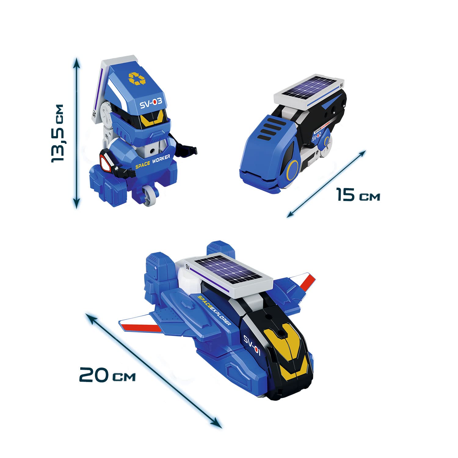 Xtrem Bots – warsztaty edukacyjne z robotyki, zabawki robotyczne dla dzieci w wieku od 8 lat, robot solarny, gry edukacyjne, budowa robotów, zabawka edukacyjna 12 w 1 (Space Adventure)