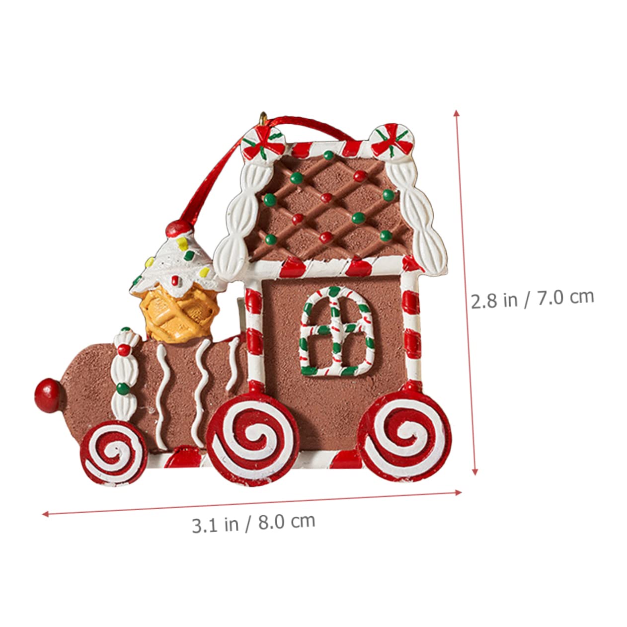 PRETYZOOM 4 Piezas Adornos navideños de Pan de Jengibre Casitas navideñas Christmas Tree Decoraciones navideñas de Interior Kit de casa de Pan de Jengibre decoración Decoraciones de Navidad
