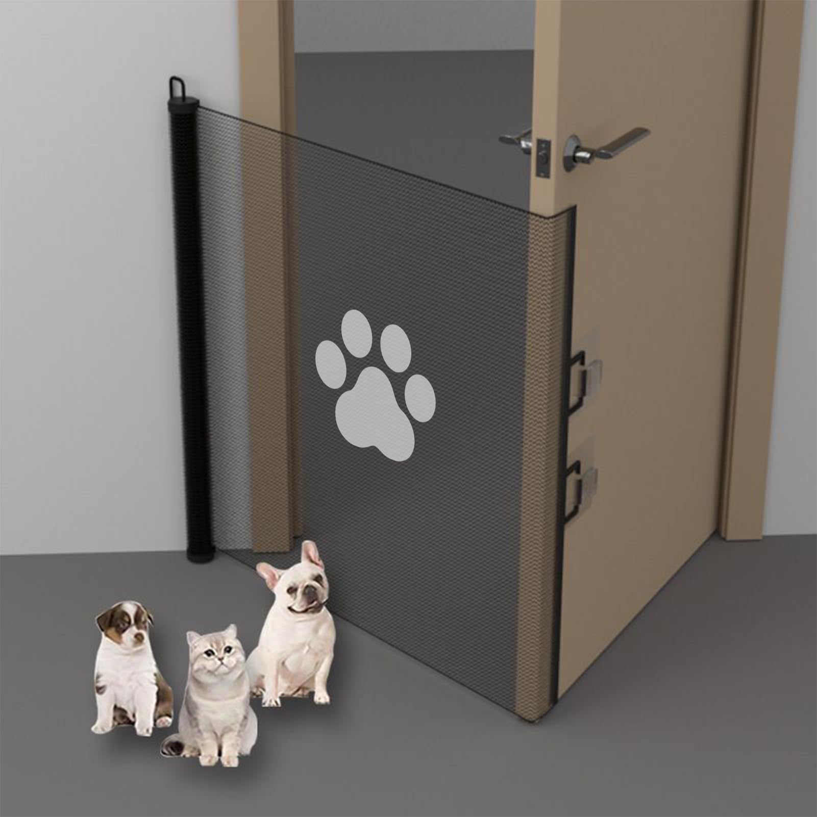 Barreras Retráctiles para Bebés | Rejas Retráctiles para Perros De Malla | Accesorios para Puertas Ventanas Chimeneas Jardín Cocina Balcón Piscina Pasillo Escaleras