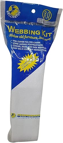 Correa para silla, kit de correas de 80 pies y 3 pulgadas de ancho, reemplaza tu silla vieja con colores vibrantes para elegir, fabricada en Estados