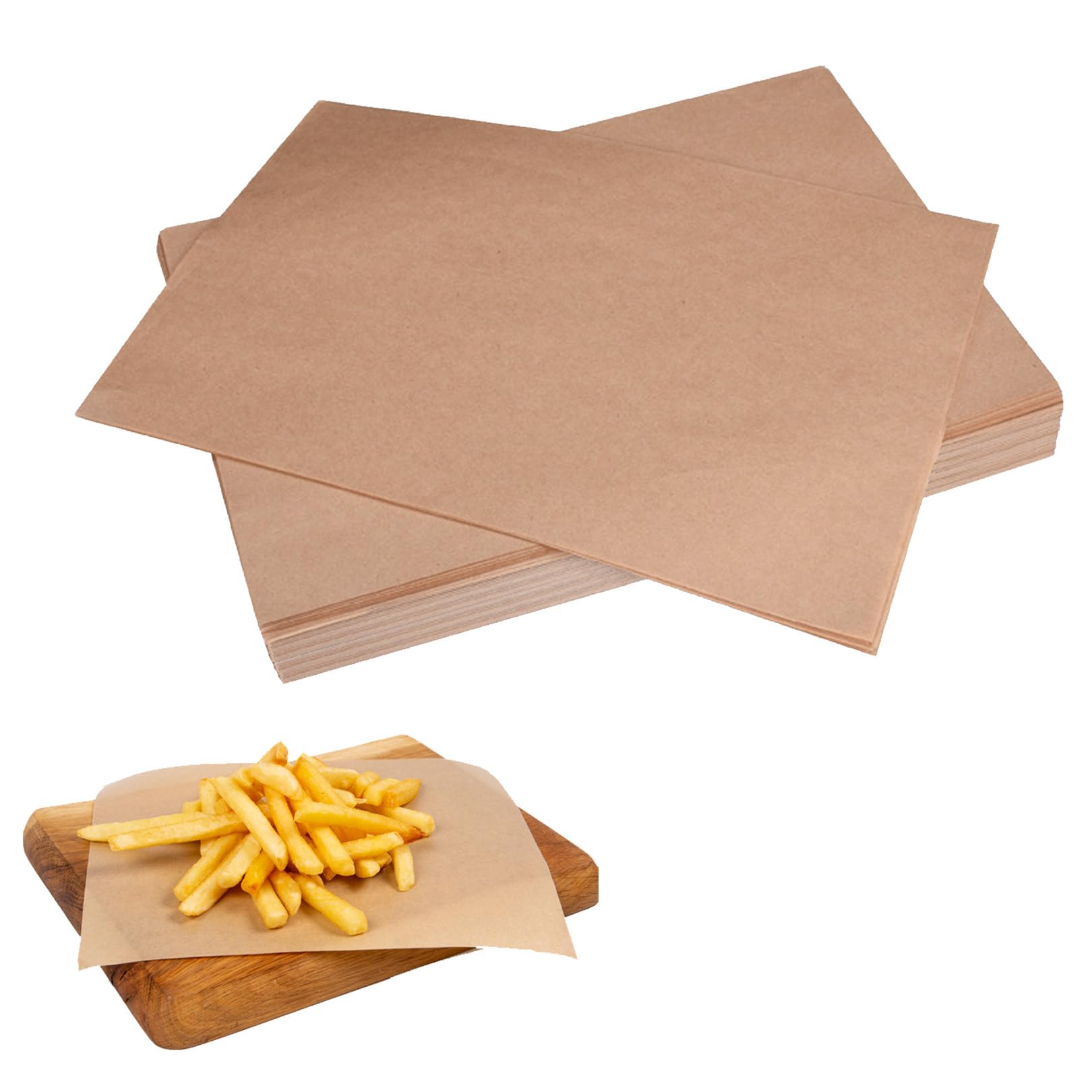 50 Sheets 20 * 30cm Parchment PaperBaking Sheets, Unbleached Parchment Paper, Pre-CutParchment Paper Heavy Duty and Non-StickParchment PaperSheets for Baking,Grilling, Cooking, Air Fryer