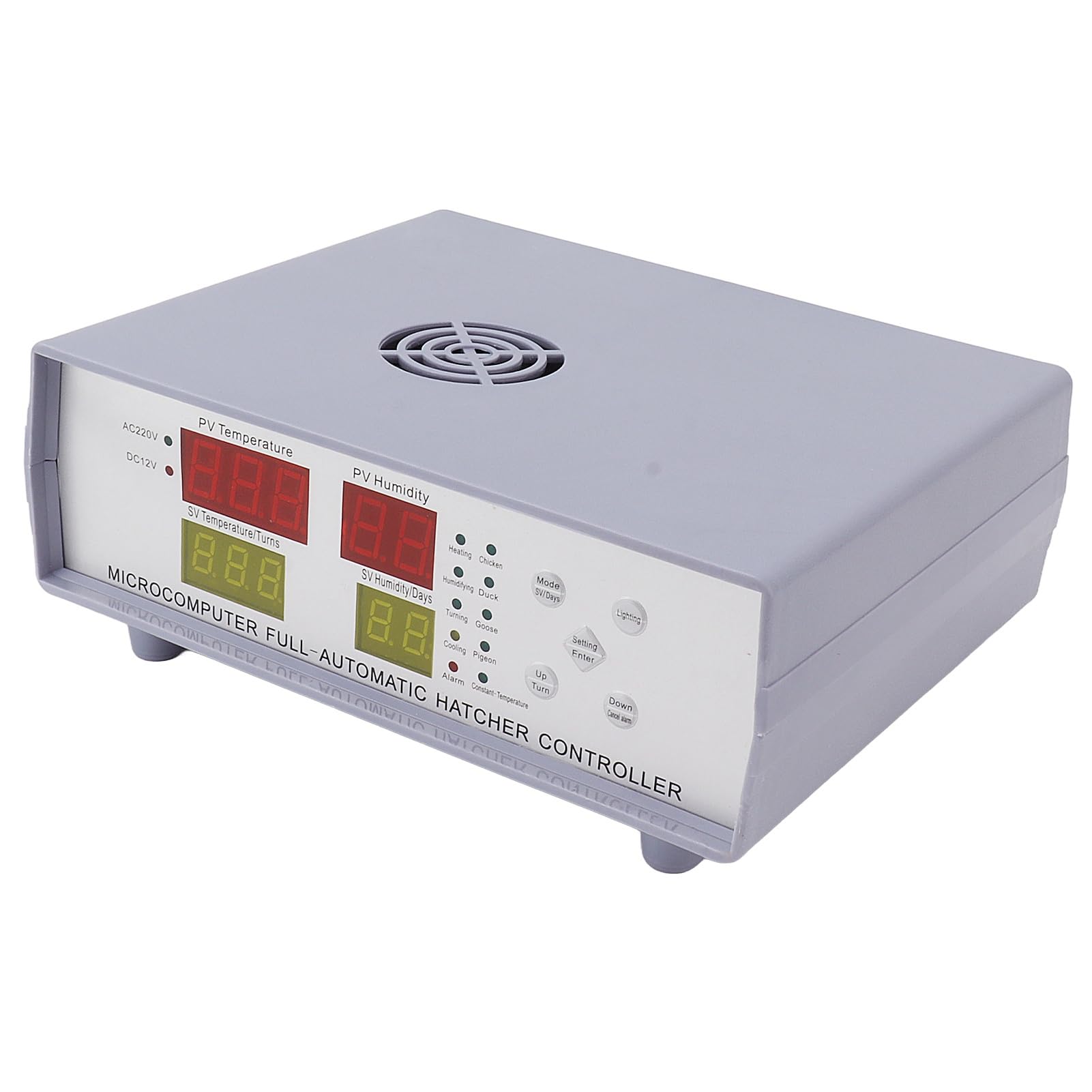 Inkubator-Controller, Mini, Zuverlässiges Temperaturkontrollgerät für Bruteier, 180–240 V, Kunststoff, 1 Einheit