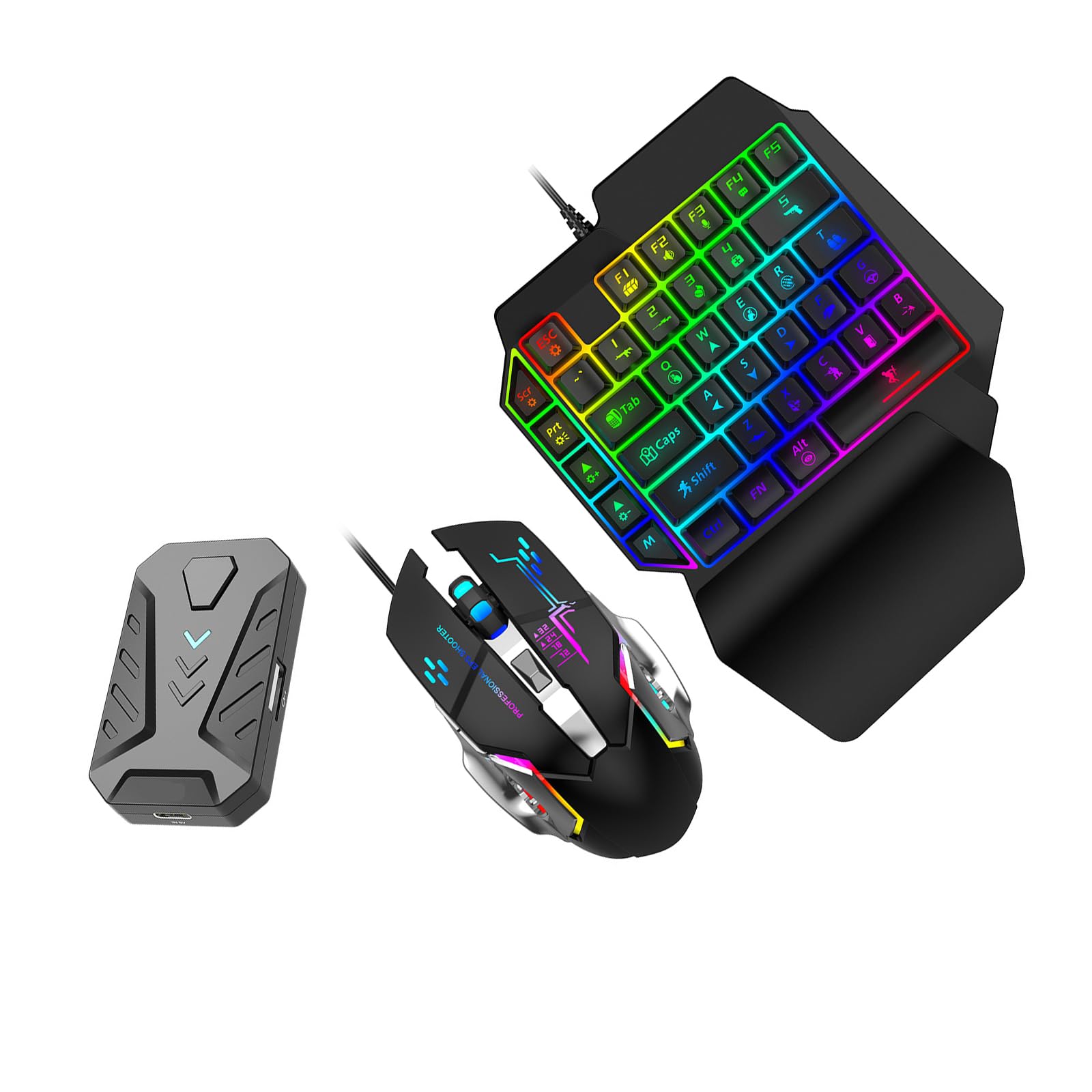 Convertisseur de clavier de souris, adaptateur de manette de jeu, convertisseur de jeu vidéo, pour jeu mobile