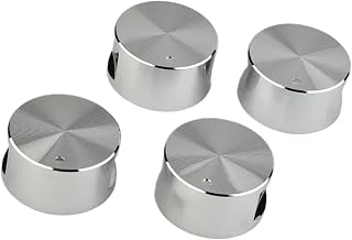 4pcs Rotary Switches Gas Cooktop Handle Round Knob Zinc Alloy Kitchen Ovens Electric Stoves Switch Parts