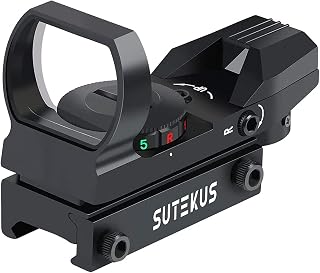 Sutekus 【1 マルチドット 照準器 ドットサイト 2色 4パターン 20mmレール規格対応[正規品] (照準器本体のみ)