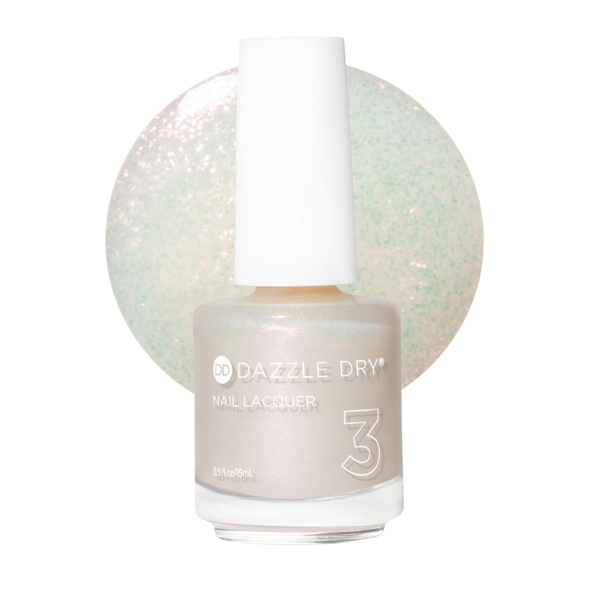 Dazzle Dry Nail Lacquer Step 3 – Spiritual Diva, Sheer Pink Shimmer