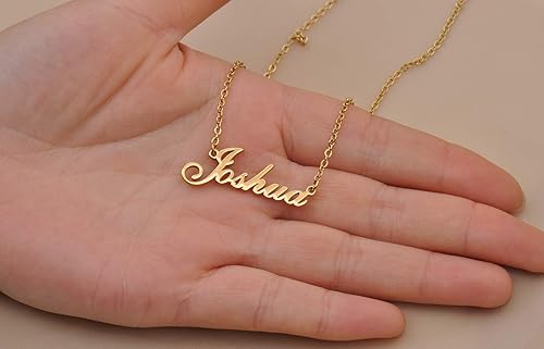 Miniatura 4 de HUAN XUN Collar con nombre personalizado y delicado colgante para mujer