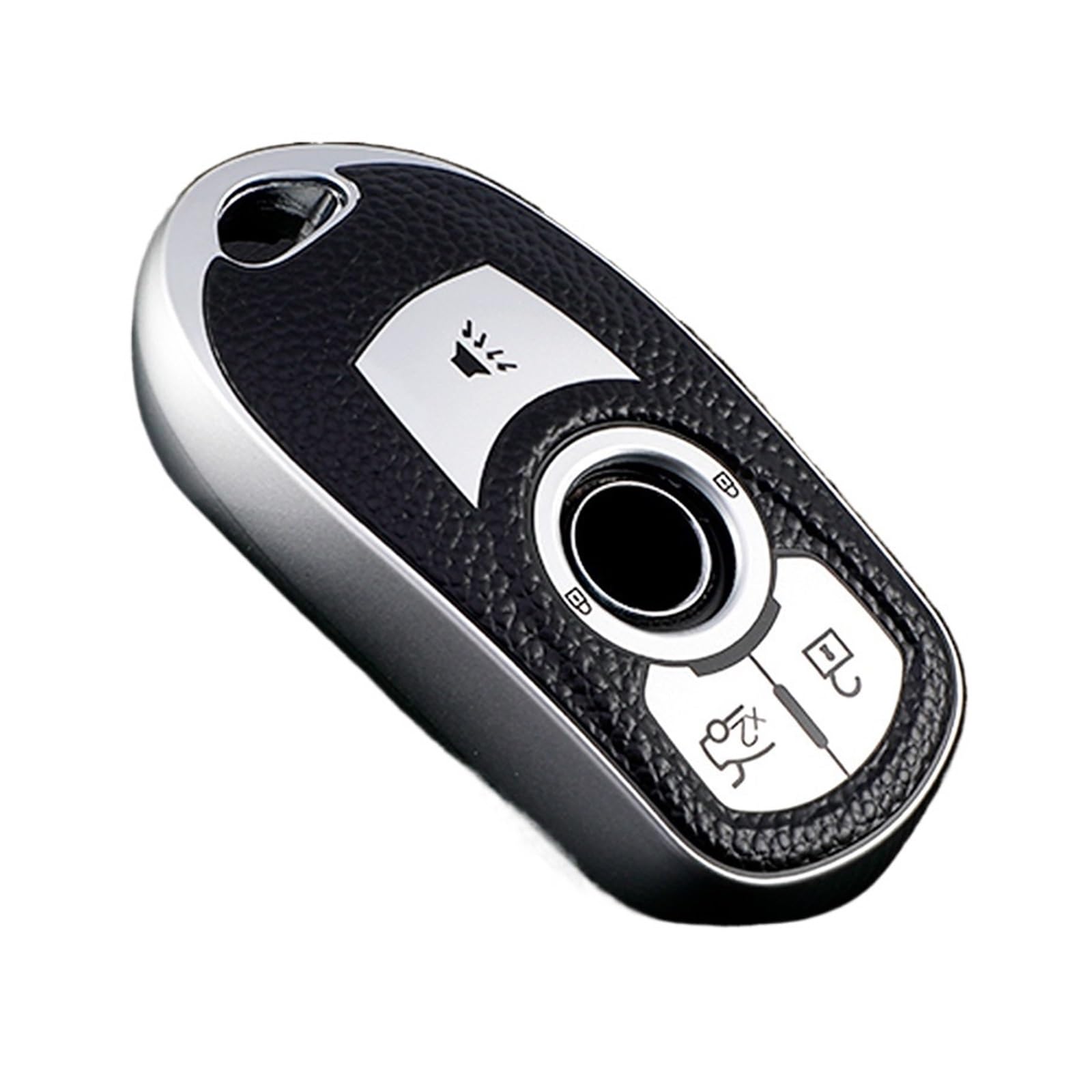Custodia KUNIO In TPU Per Chiave Auto Buick (Verano, Encore, Envision, Lacrosse, Regal) E Opel Astra K, Corsa E, Nera Con Bordo Oro