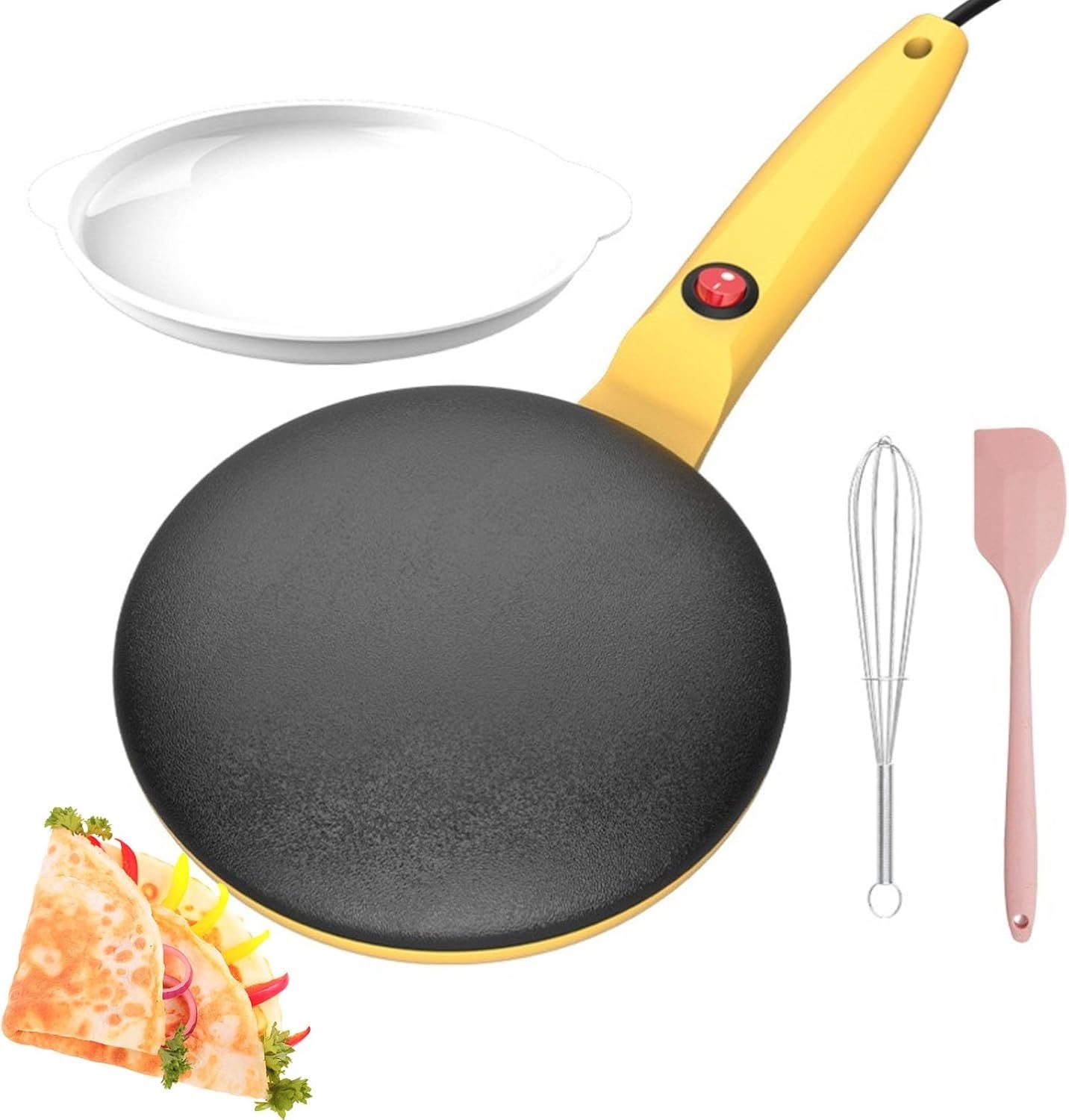 Crêpière électrique instantanée 20 cm avec thermostat automatique
