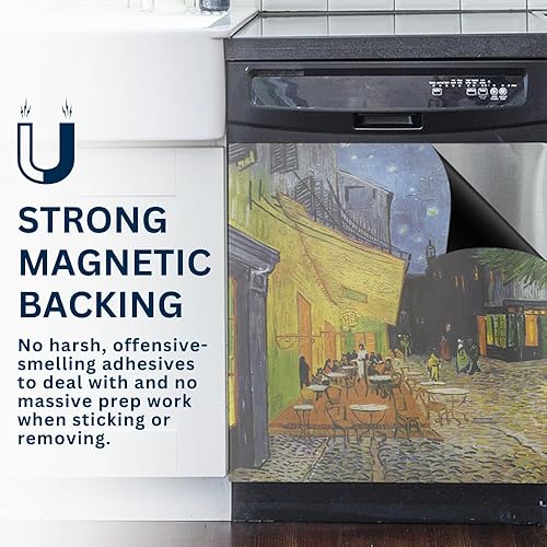 Miniatura 5 de Chef Oui - Funda magnética para lavavajillas y decoración de cocina, calcomanía reutilizable para panel frontal, cubierta magnética decorativa para