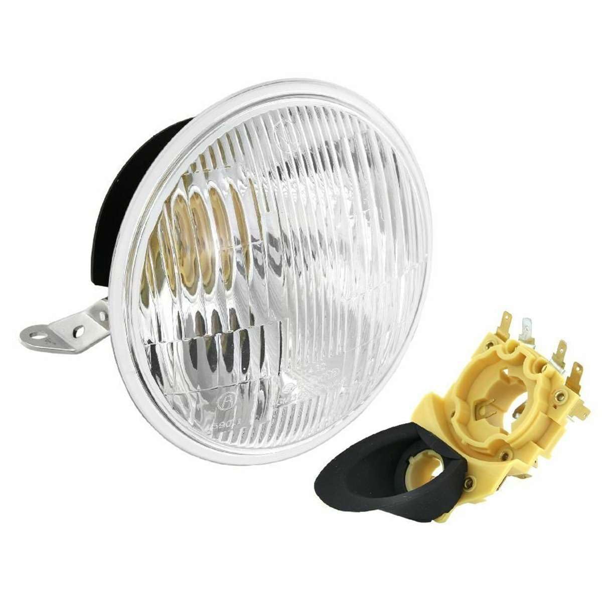 Generico Fanale Anteriore Faro Compatibile con Vespa PX PE 125-150-200 Orig. Siem in Vetro Completo