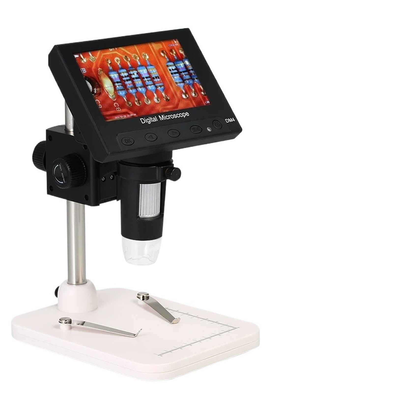 Digitales Mikroskop. Tragbares LCD-Mikroskop 4,3 Zoll Mit LED-Digitallupe 720P Tragbar