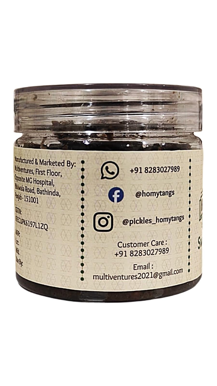 Homytangs Garlic Red Chilli Chutney - Spicy Homemade Pickle | 1