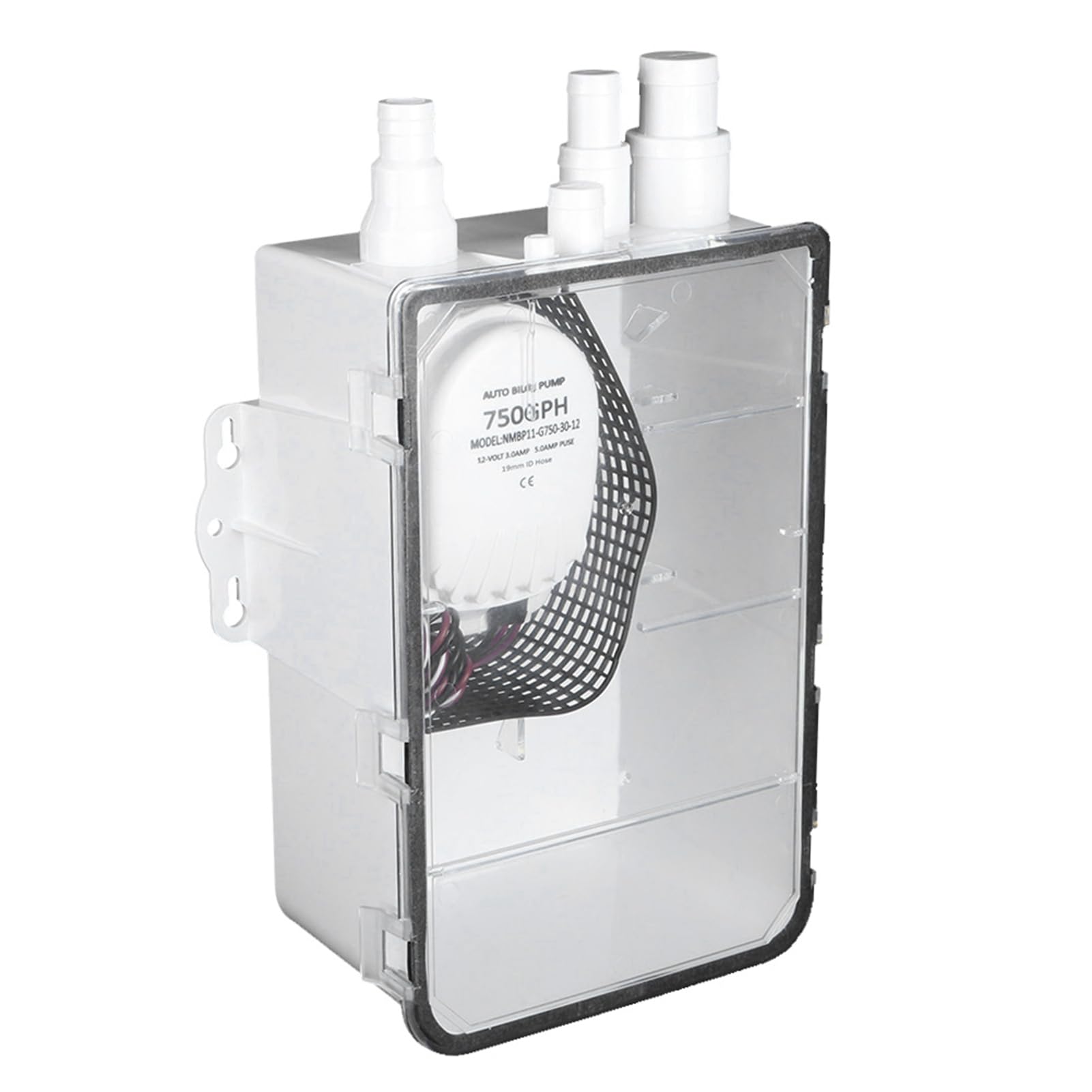 Bomba de system de bomba de sumidero de ducha, bomba de sentina múltiple de 750gph de 750gph con control automático de nivel de agua para barcos y vehículos recreativos