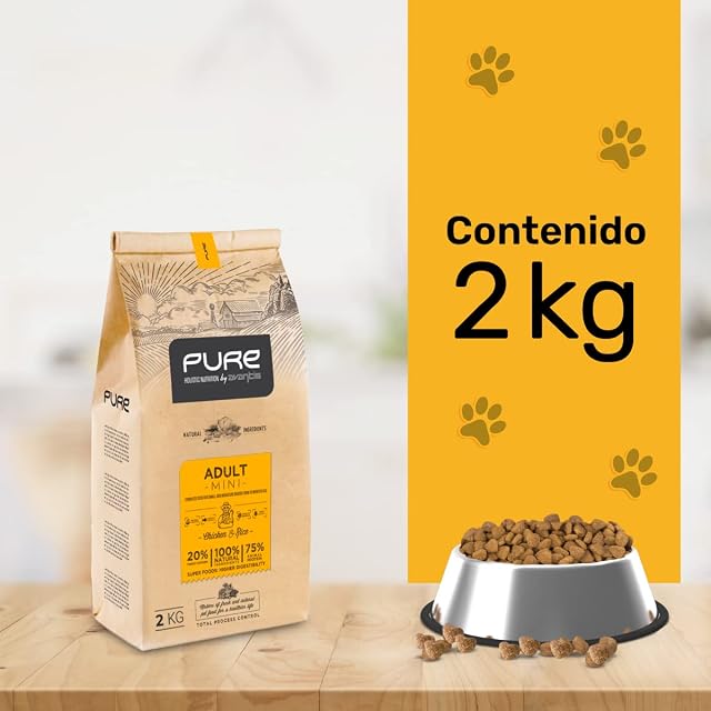 Foto 4 de 7 de Pure Brave Mini Pollo y Arroz 2 kg - Pienso Holístico con Carne Fresca para Perros de Raza Pequeña