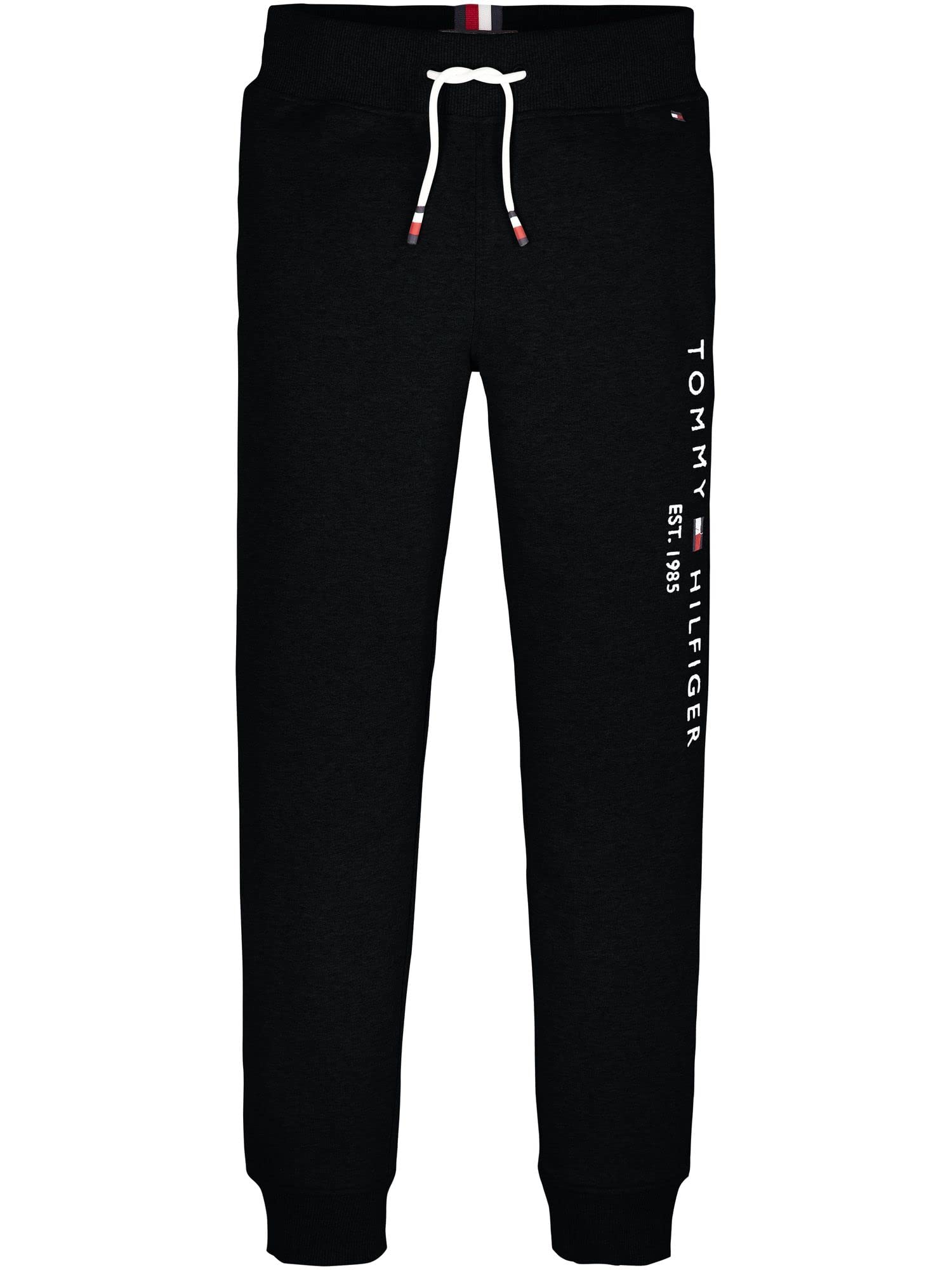 Tommy Hilfiger Kinder Unisex Jogginghose Essential Sweatpants aus Bio-Baumwolle, Schwarz (Black), 18 Monate