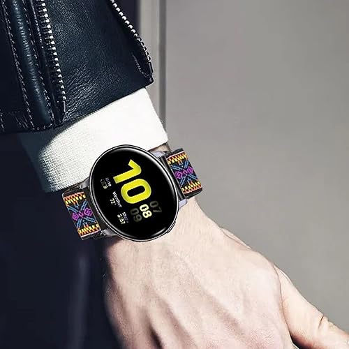 Miniatura 5 de Correa de reloj elástica ajustable de liberación rápida 0.709 in, 0.748 in, 0.787 in, 0.866 in, correas elásticas de repuesto de nailon para reloj