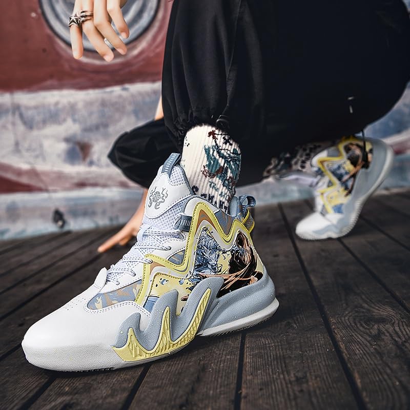 Buty do Koszykówki Wysokie Unisex Oddychające Antypoślizgowe Lekkie