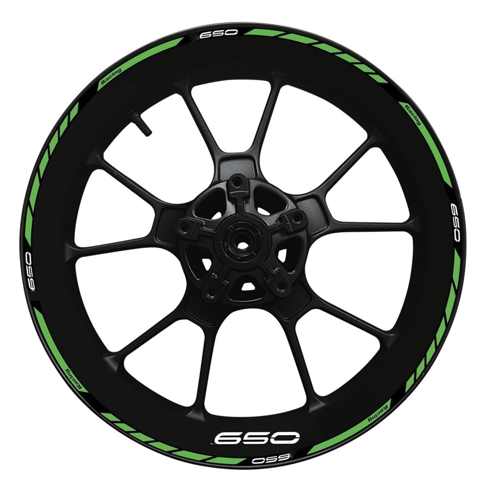 Stickers Motorcycle Accessories Reflective Rim Edge Stripes Wheel Stickers for Kawasaki Z650 Z 650(Style 29)