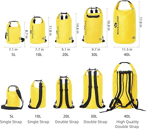 Miniatura 2 de Rock Cloud - Bolsa seca impermeable de 2.64galones, para kayak, rafting, navegación, playa, surf, natación, canoa, campamento, senderismo, pesca y
