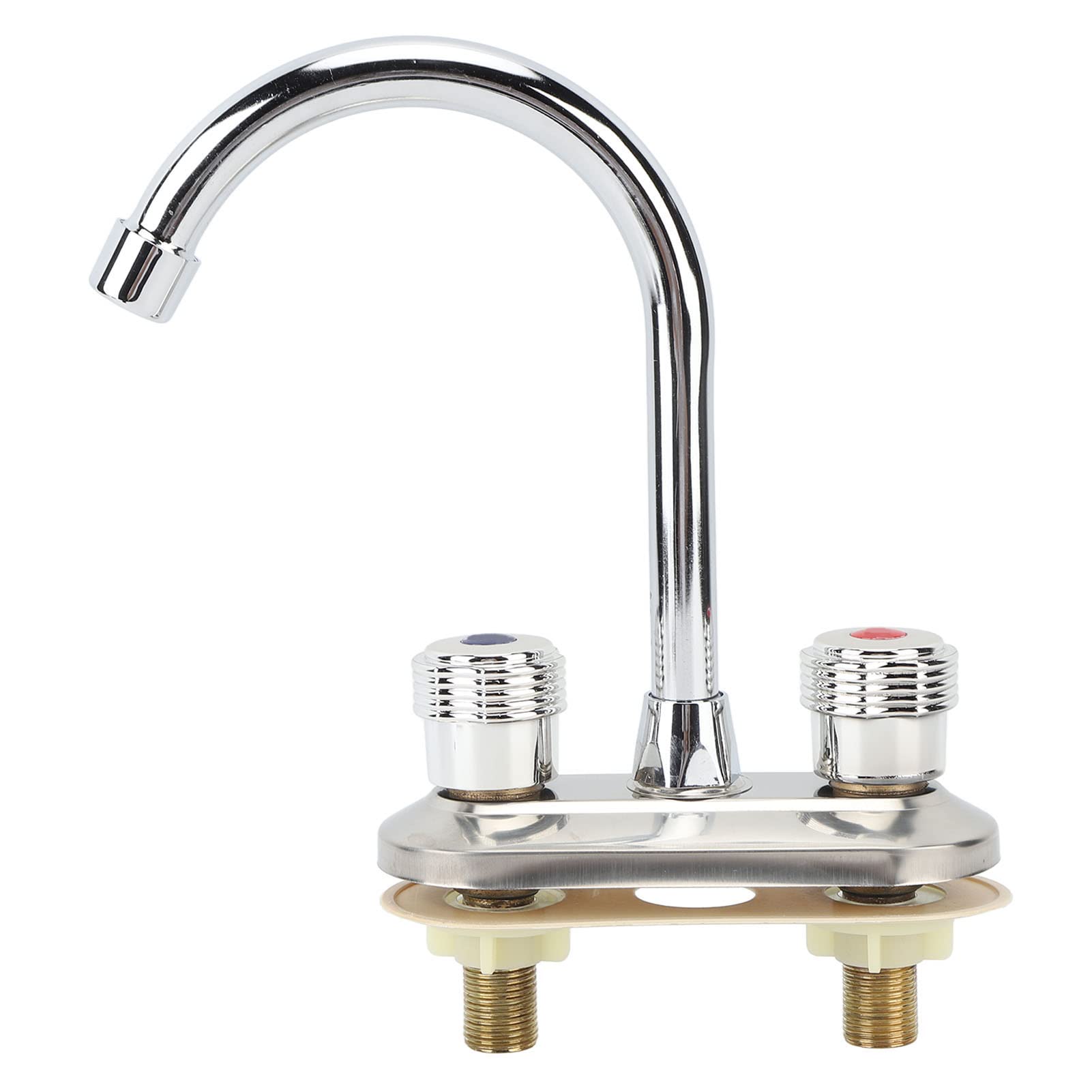 Modern 2 Handle Bathroom Faucet with Soft Splashproof Spout for Kitchens Bathrooms Water Saving 2 Handle Bathroom Faucet