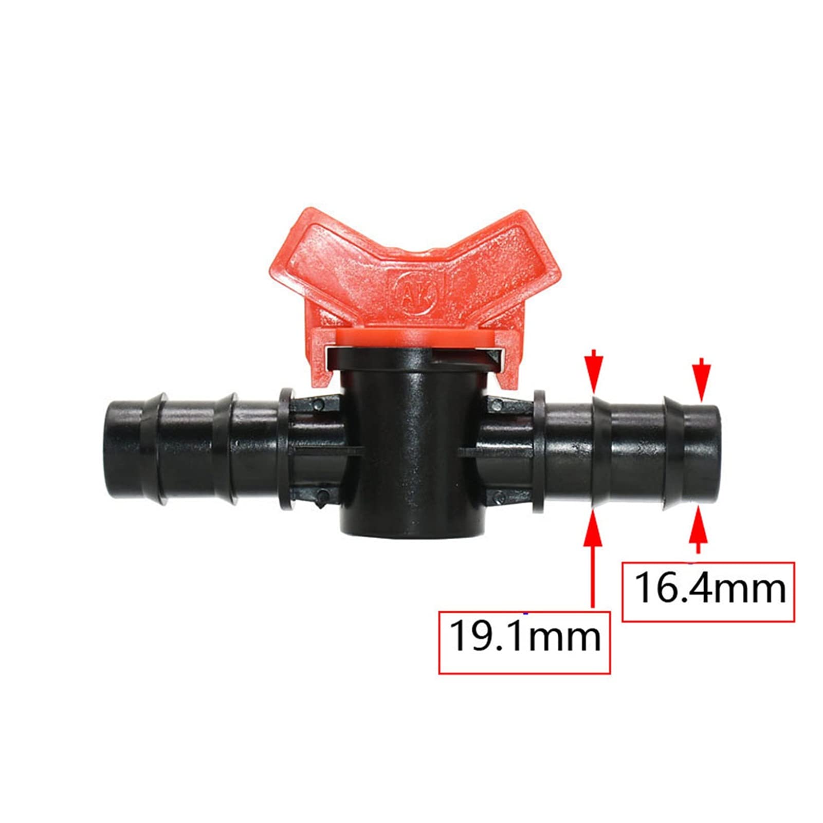 Adaptador de conector de manguera 20 grifos de jardín 4/8/10/12/16/20mm manguera válvula de agua PIERTE PIERTE HOME JARDÍN ORIBUCIDO MICRO RIEGO (Color : 16mm x 3I4)