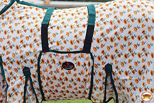 Image of HILASON Horse Fly Sheet UV Protect Breathable Mesh Bug Mosquito Spring | Summer Horse Rug | Fly Rug
