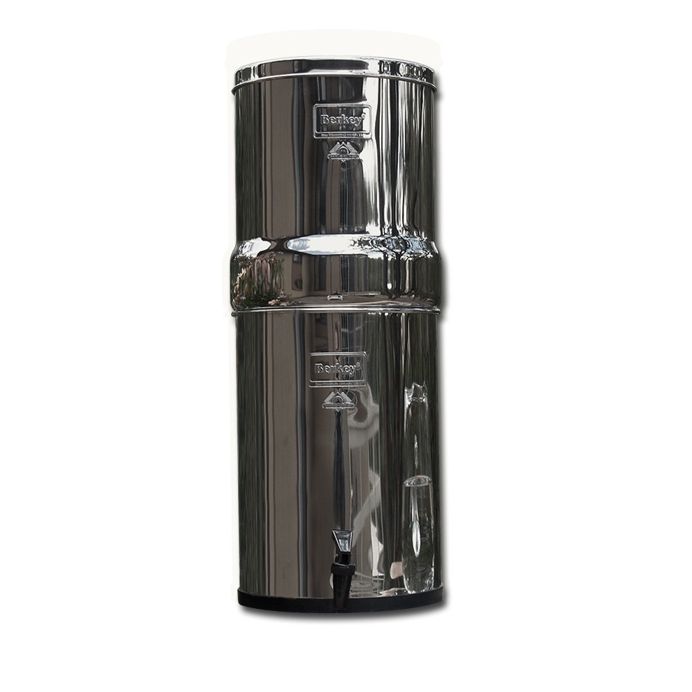 Royal Berkey Gravity-Fed Stainless Steel Countertop Water Filter System 3.25 Gallon with 2 Authentic Black Berkey Elements BB9-2 Filters