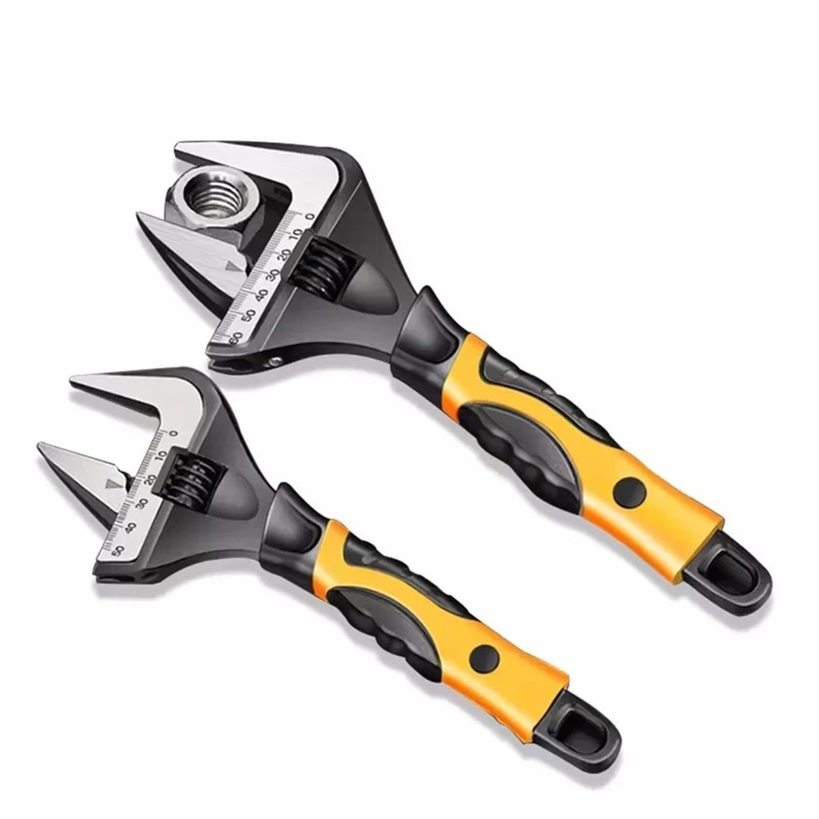 Klucz nastawny klucz nastawny uniwersalny klucz ze stali nierdzewnej klucz łazienkowy duży otwarty hydraulika narzędzie do naprawy gospodarstwa domowego (30 cm)