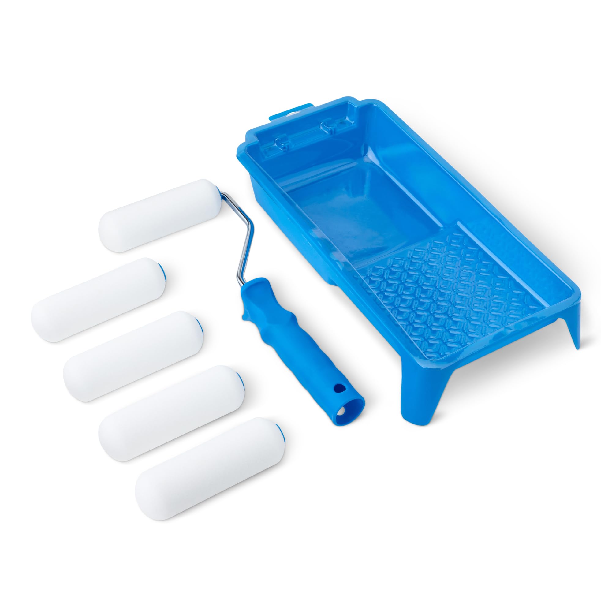 Amazon Basics - Kit de rodillos de pintura de espuma, rodillo de 10 cm, paquete de 8 en oferta en Amazon