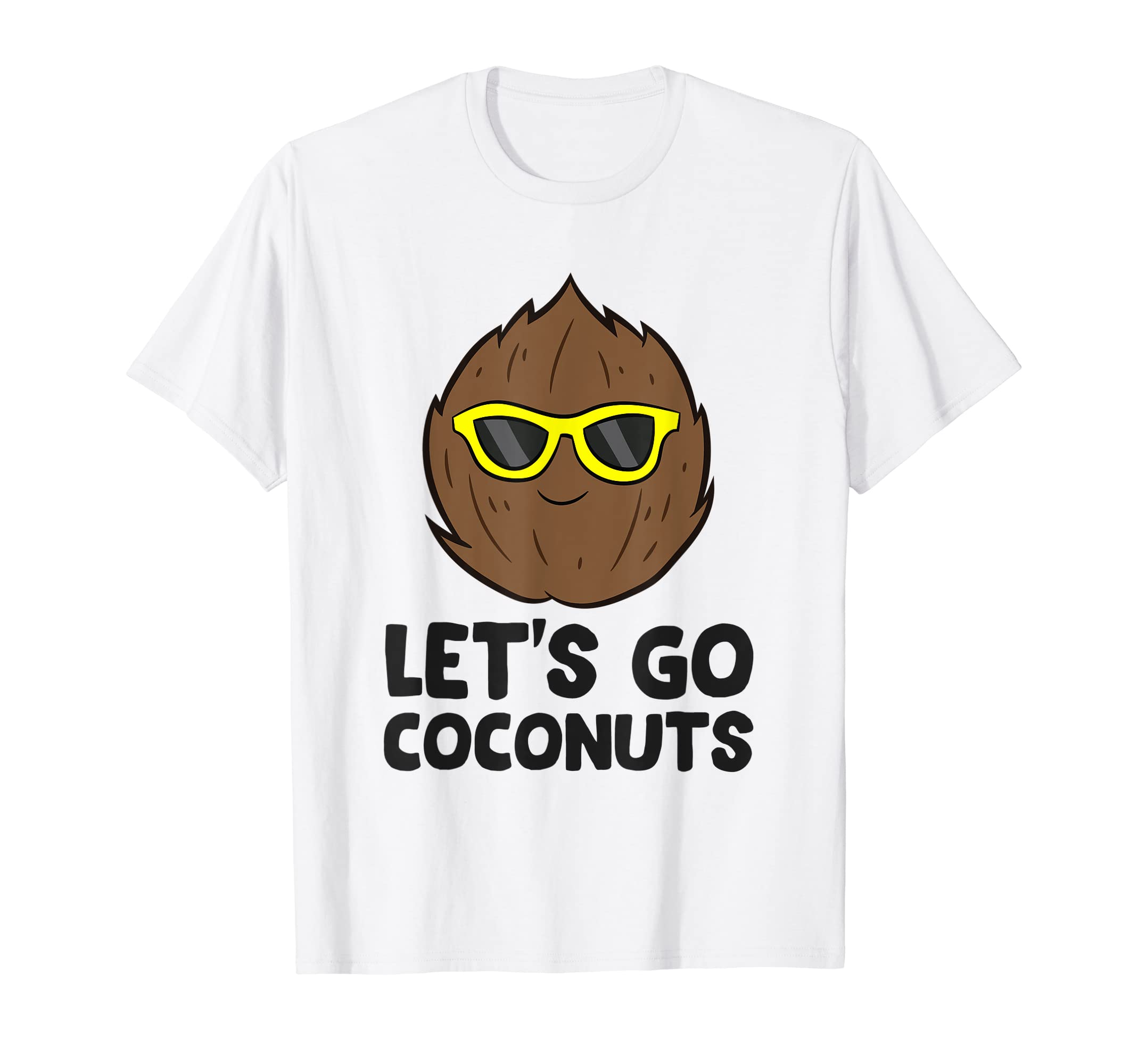 Funny Coconut GiftsFunny Coconut Fruit Summer Let's Go Coconuts T-ShirtOEKO-TEX STANDARD 100