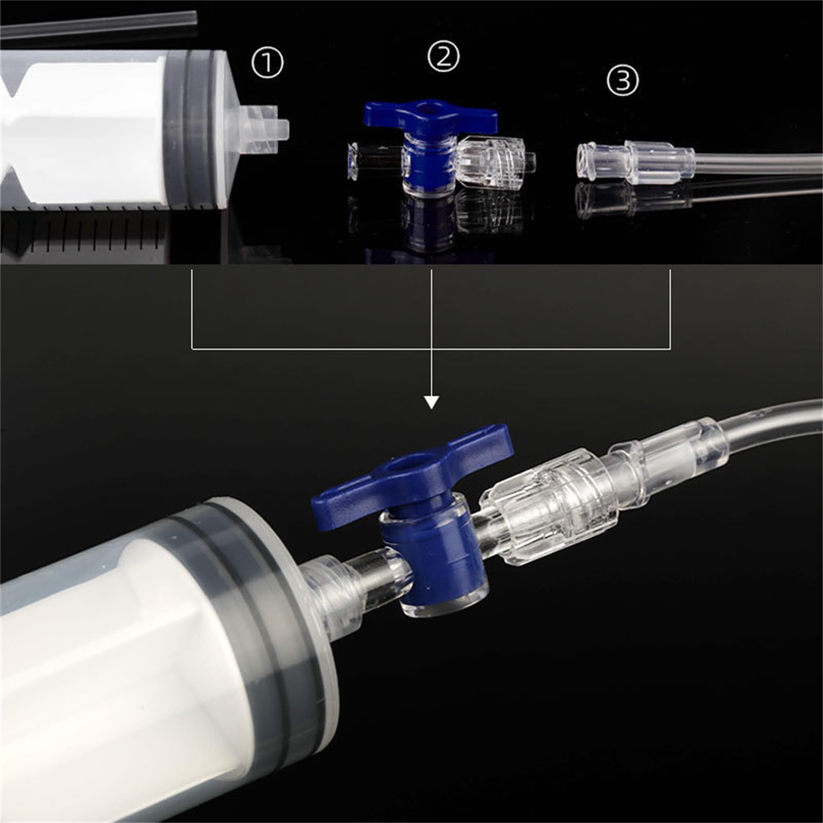 Iniettori di sigillante per Pneumatici tubeless, Kit di Riparazione per Pneumatici da Strada, Strumento per iniezione di Liquido per Pneumatici tubeless, Strumento per Riparazione di Biciclette