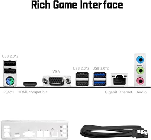 Miniatura 10 de Placa base H511M PRO LGA 1200 para procesadores de la serie 10 y 11 generación (Micro ATX, DDR4 de doble canal, SATA 6Gbpss, USB 3.0, NVME M.2, PCIe