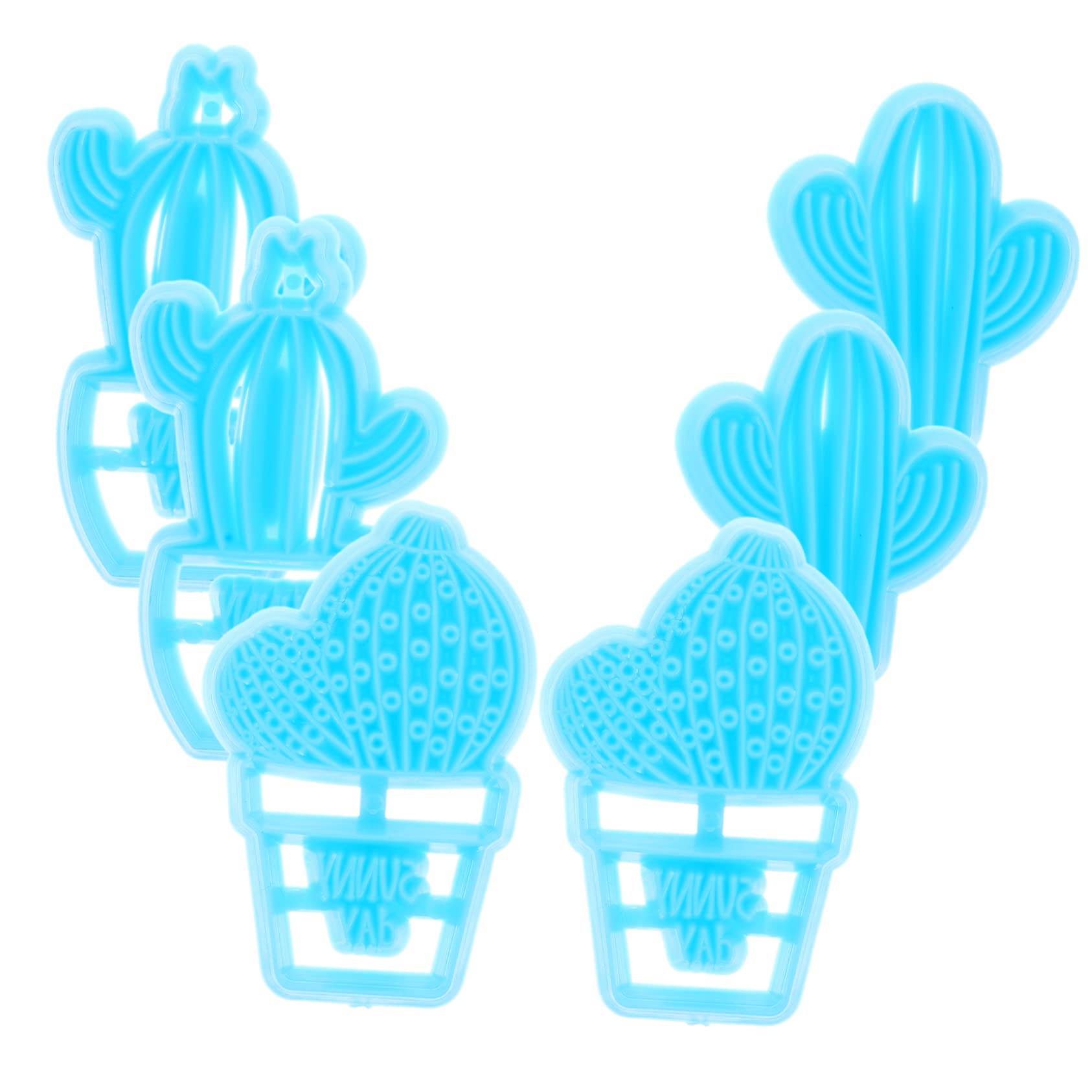 Cabilock 24piezas Cortadores De Galletas De Cactus De De Decoración Para Hornear Moldes De Fondant y Celebraciones