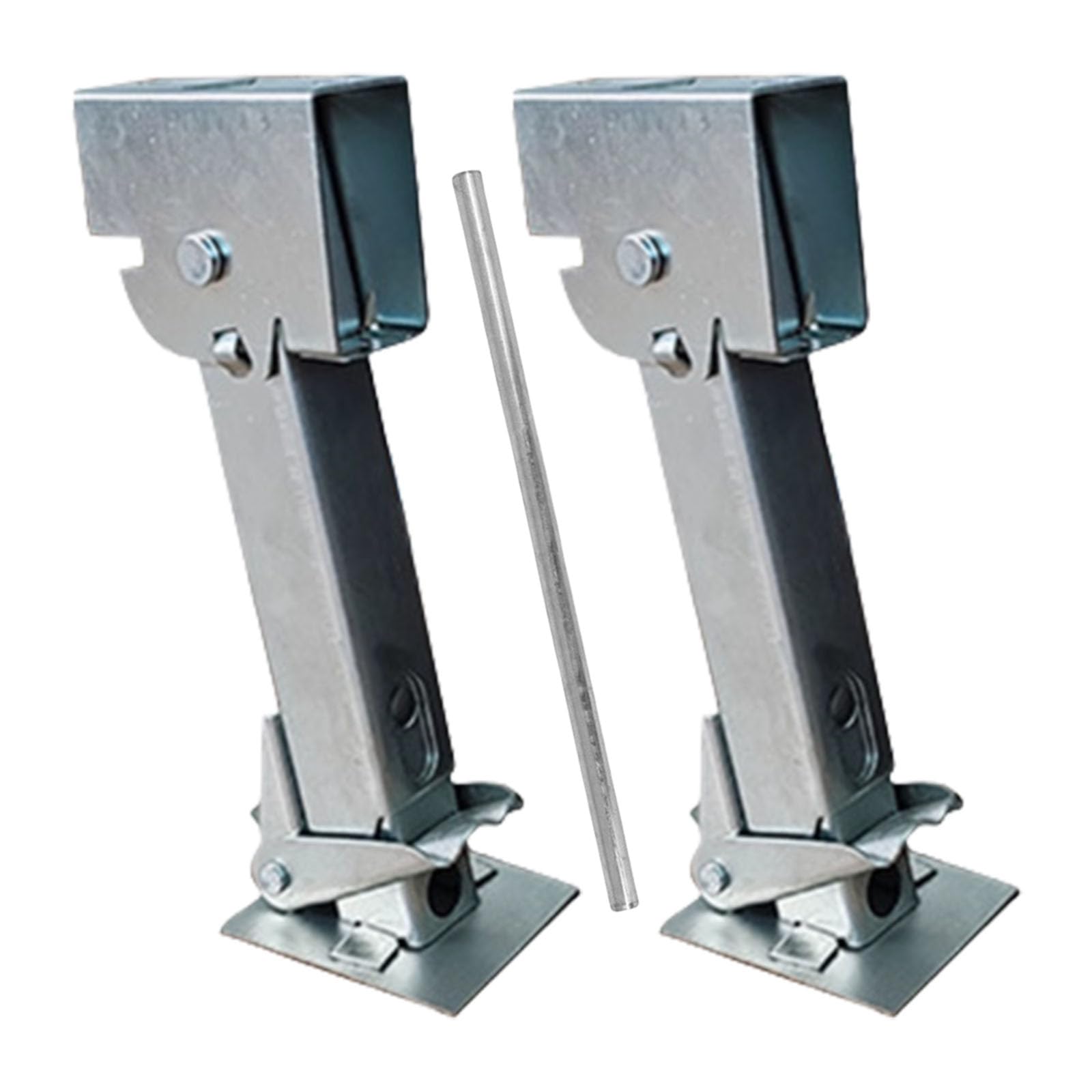 3 patas plegables para autocaravana, estabilizador ajustable resistente de 12 a 18 pulgadas para remolques, patas estabilizadoras de construcción de acero galvanizado