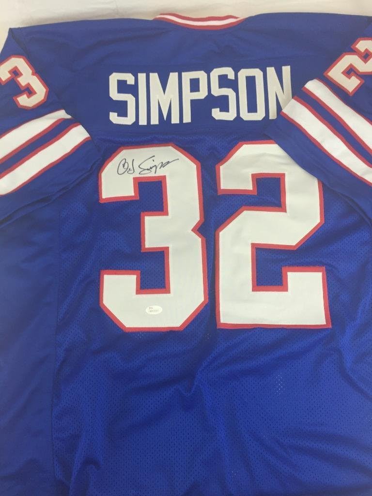Autographed O.J. Simpson Jersey Oj Coa Bujffalo JSA Certified