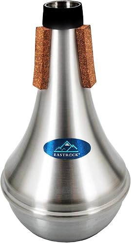 Eastrock Silenciador de silenciador recto de trompeta ligero con corcho de goma para jazz, clásico, principiantes y estudiantes