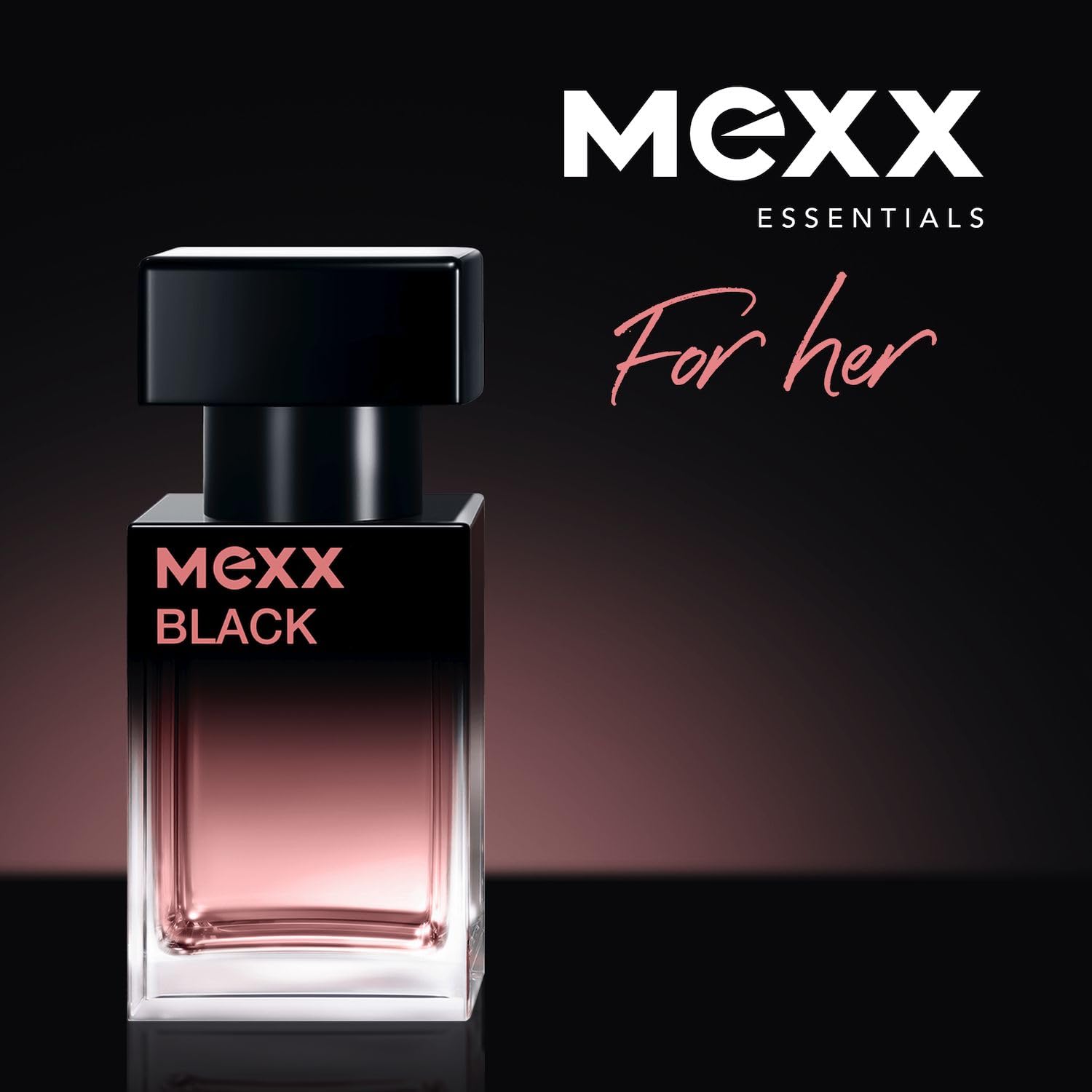Mexx Black Woda Toaletowa dla Kobiet, o Kwiatowo-Owocowym Zapachu, 15 ml