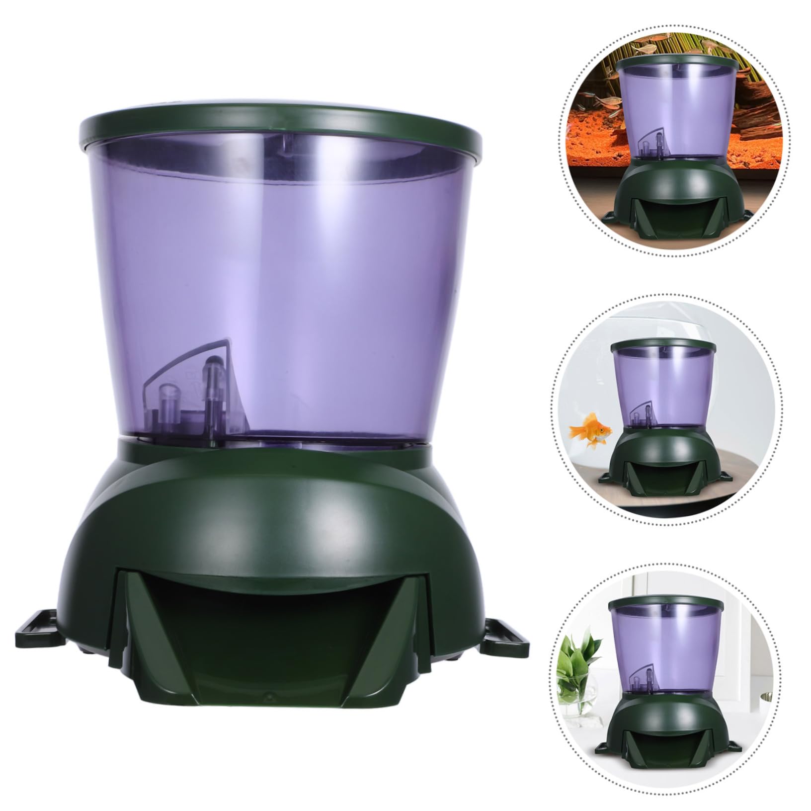 BESPORTBLE Alimentador Automático para Peces, Comedero Temporizador LCD y Gran Capacidad para Acuarios y Estanques